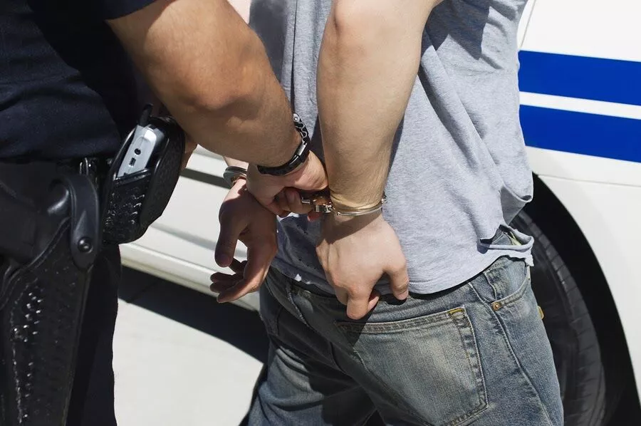 guy arrested by police