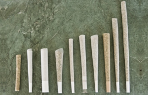 pre-rolled joints in different sizes