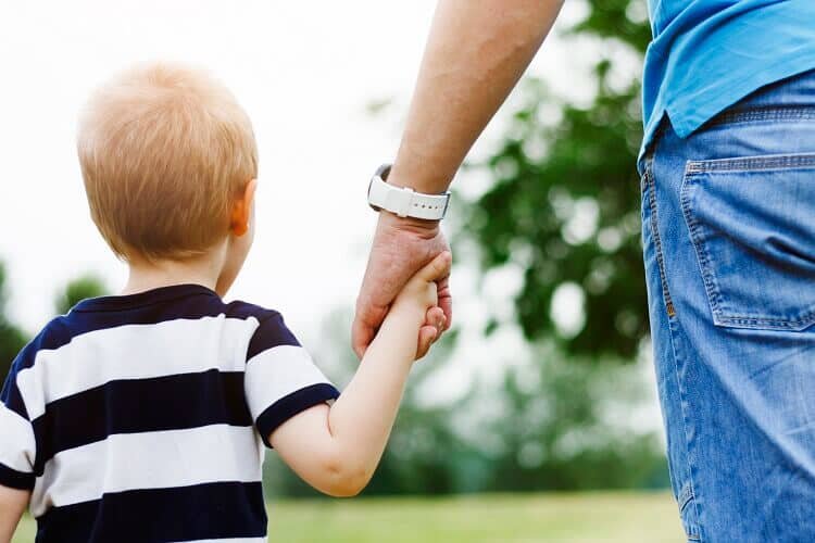 child with parent